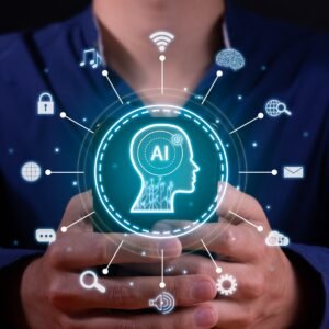 Assistente virtuale e agente AI per aziende su smartphone
